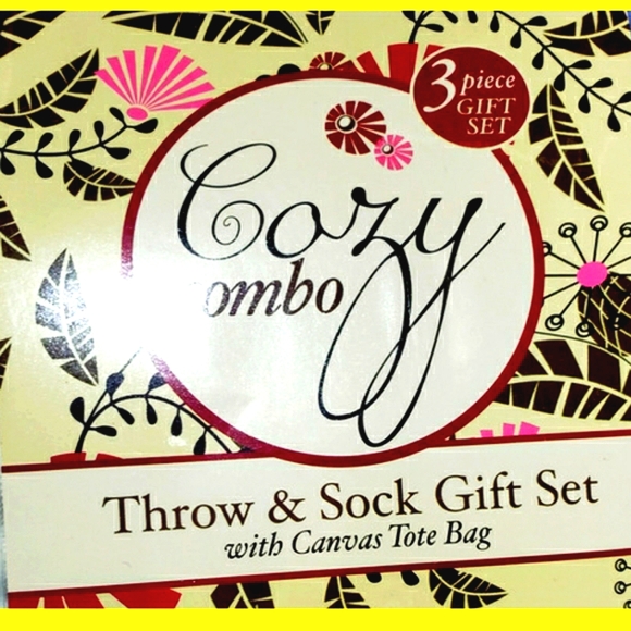 🔥3 Piece Set, Socks, Canvas Tote, Throw - Picture 2 of 4